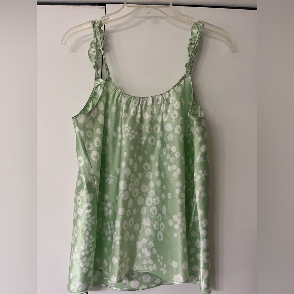 Oscar de la Renta Pink Label Mint Floral Top - Picture 5 of 5